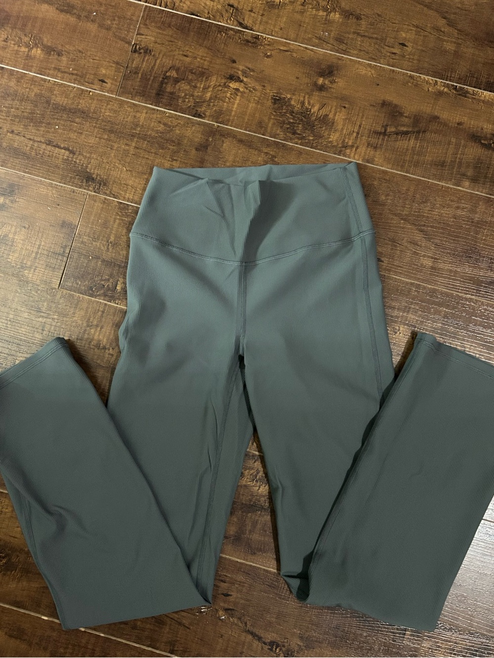 Zella Olive Green High-Rise Flare Leggings